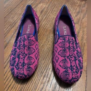 Rothy’s The Loafer Pink Snake Print